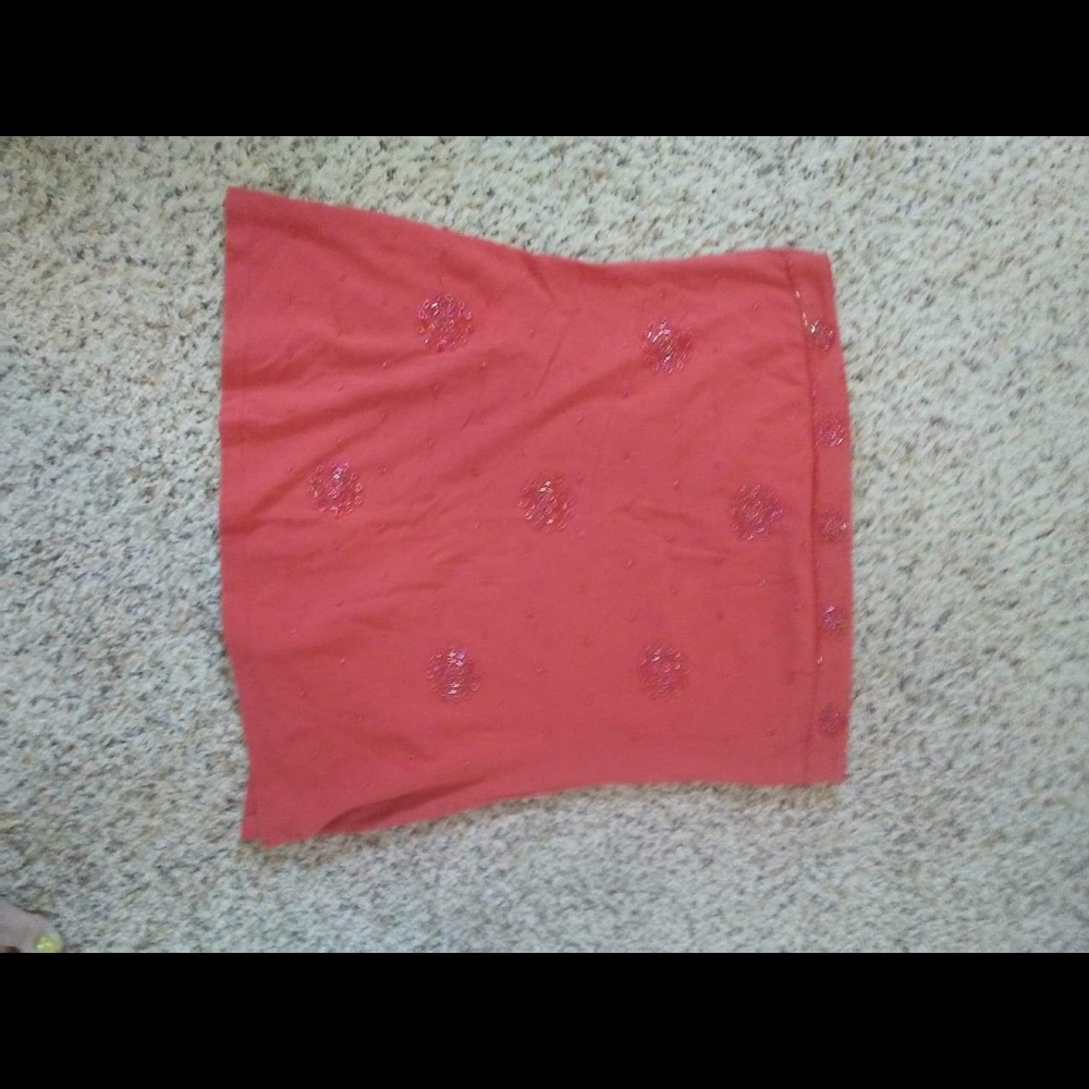 Orange/red tube top